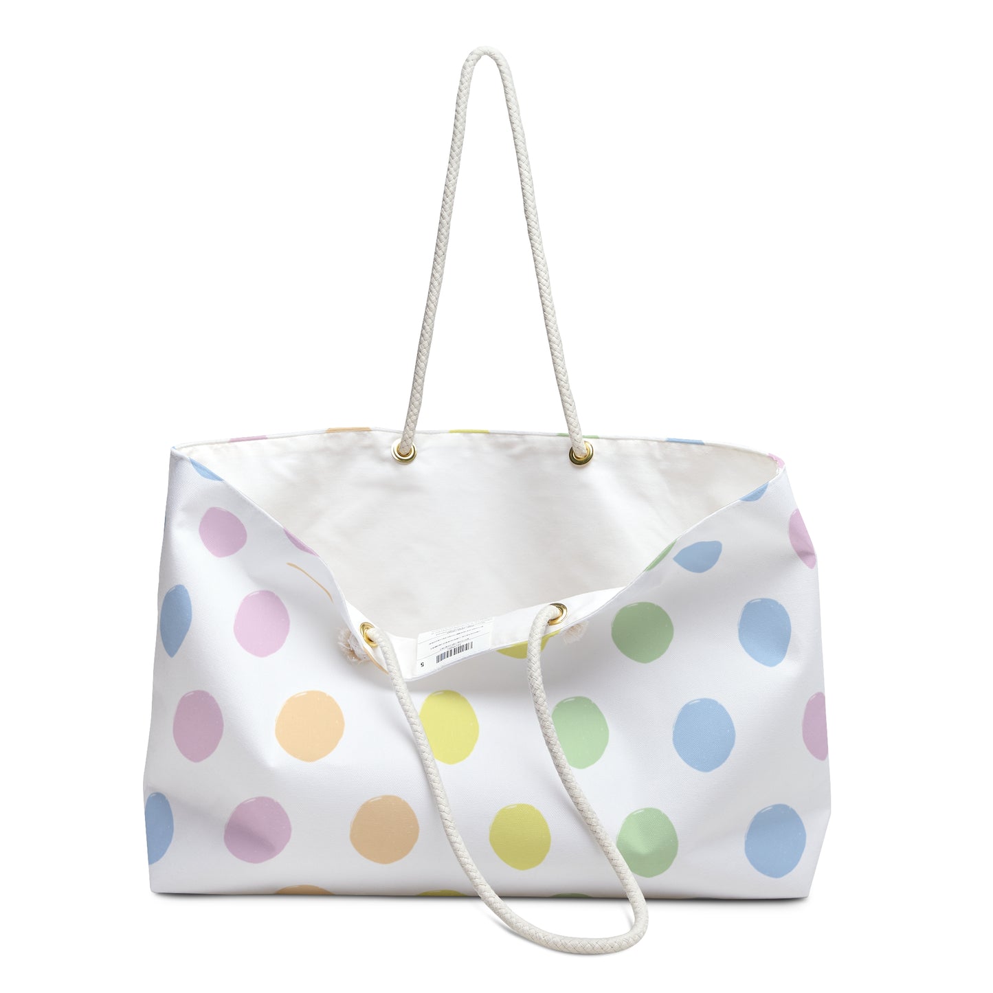 Pastel Polkadot Weekender Bag