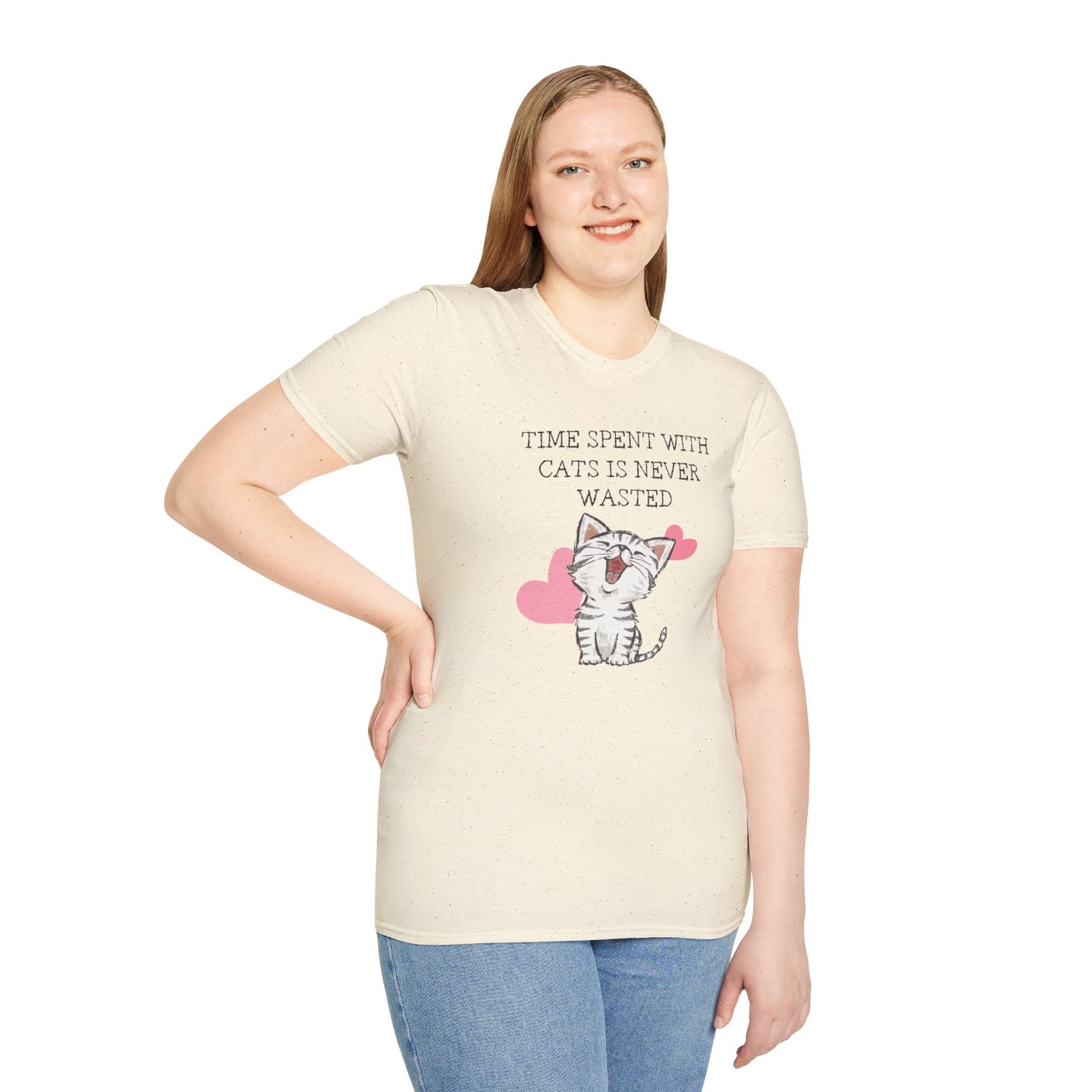 "Time Spent with Cats is never wasted" Shirts - Unisex