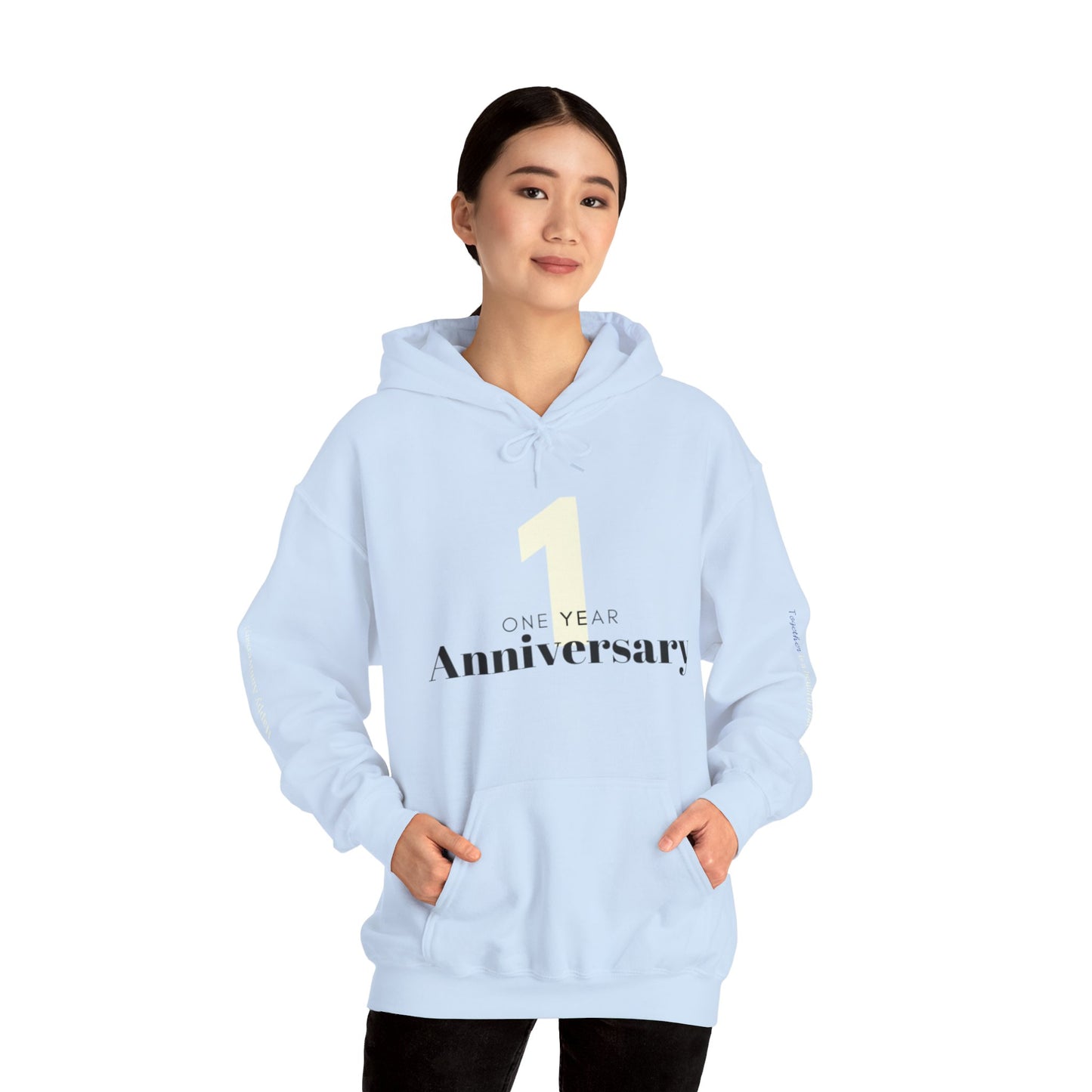 1-Year Anniversary Couple Hooded Sweater - Perfect Gift Idea