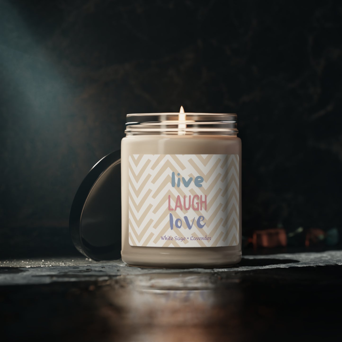 live laugh love Scented Soy Candle, 9oz