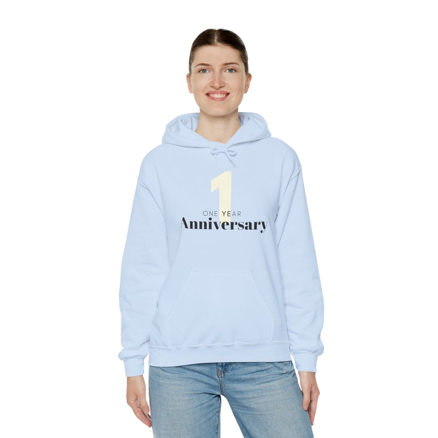 1-Year Anniversary Couple Hooded Sweater - Perfect Gift Idea