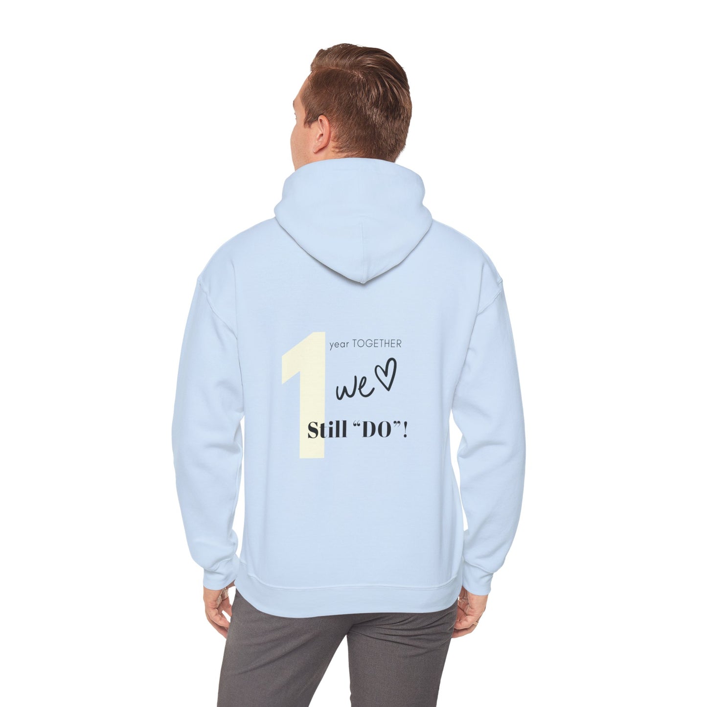 1-Year Anniversary Couple Hooded Sweater - Perfect Gift Idea