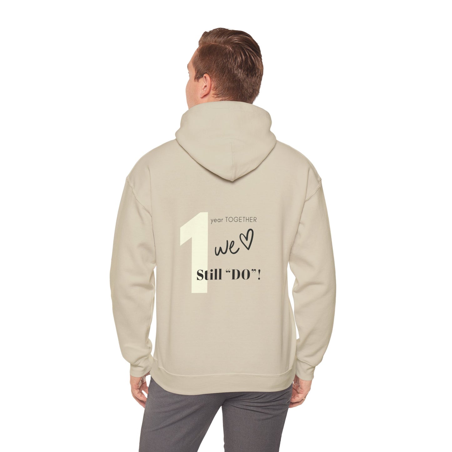 1-Year Anniversary Couple Hooded Sweater - Perfect Gift Idea