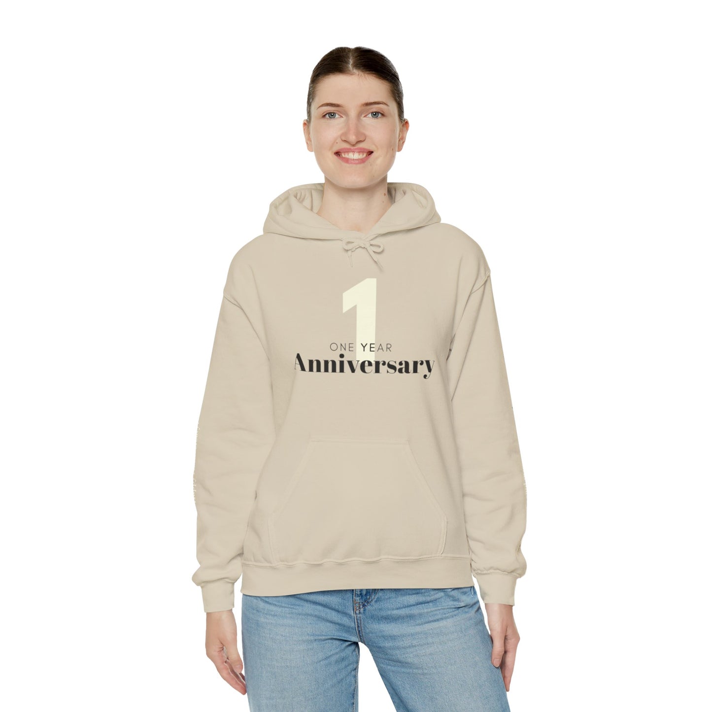 1-Year Anniversary Couple Hooded Sweater - Perfect Gift Idea