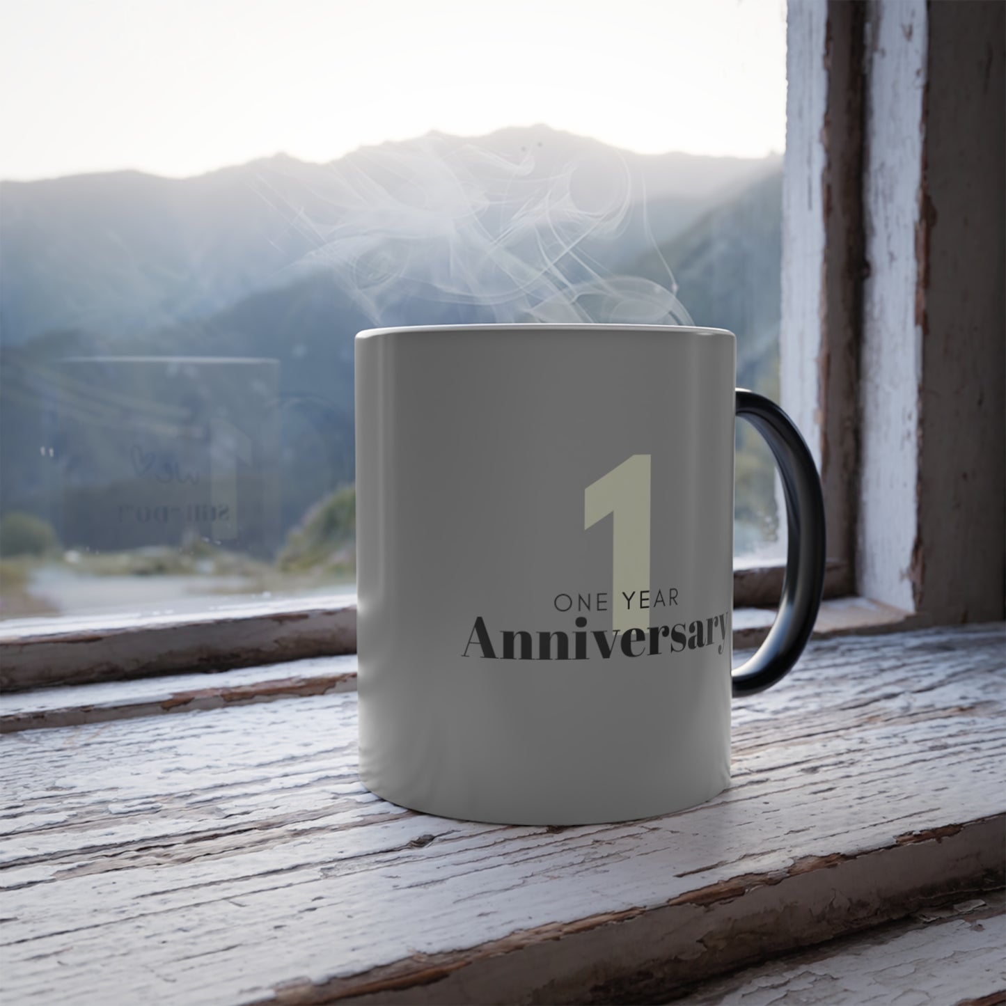 1 Year Anniversary Color Morphing Mug, 11oz