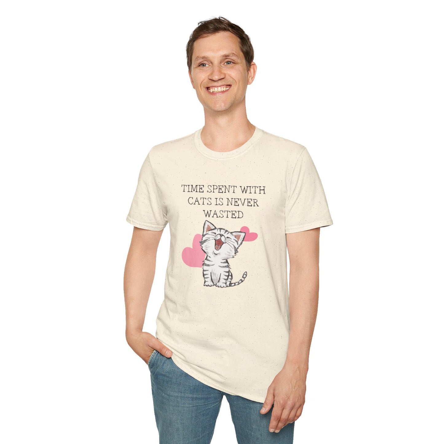 "Time Spent with Cats is never wasted" Shirts - Unisex