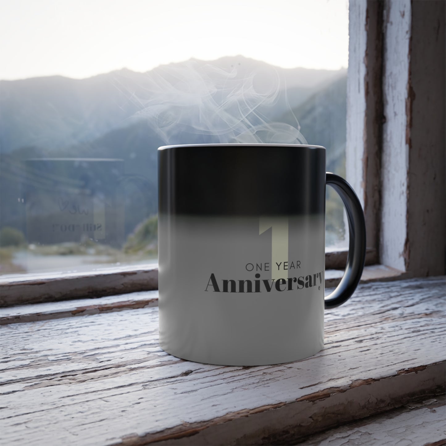 1 Year Anniversary Color Morphing Mug, 11oz