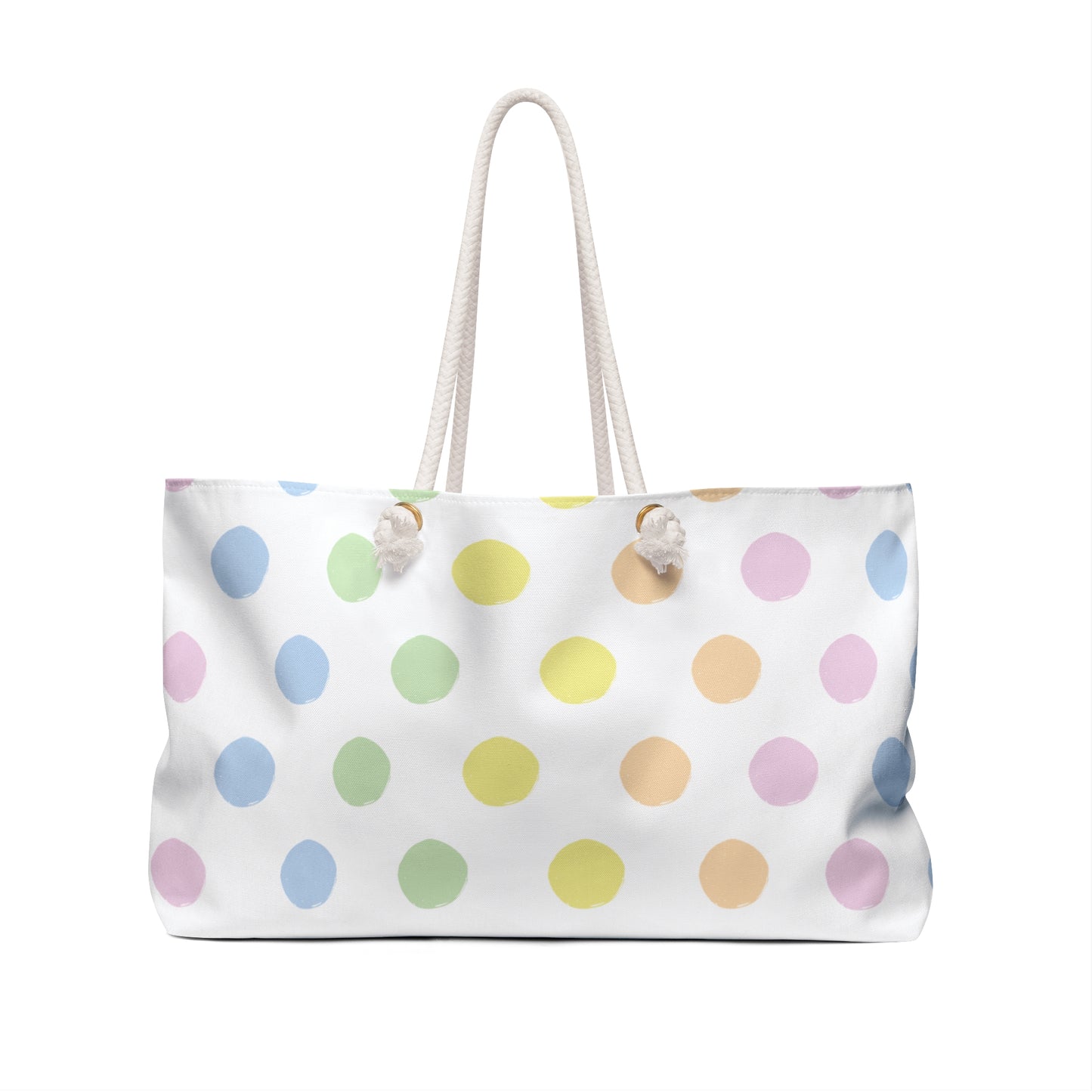 Pastel Polkadot Weekender Bag