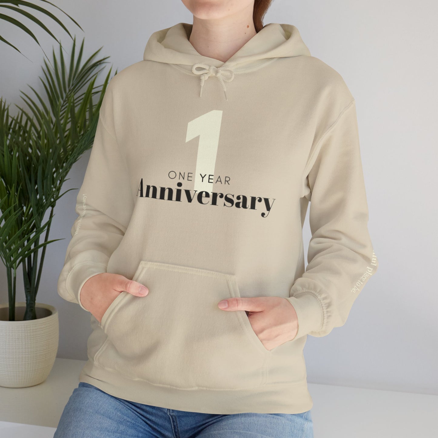 1-Year Anniversary Couple Hooded Sweater - Perfect Gift Idea