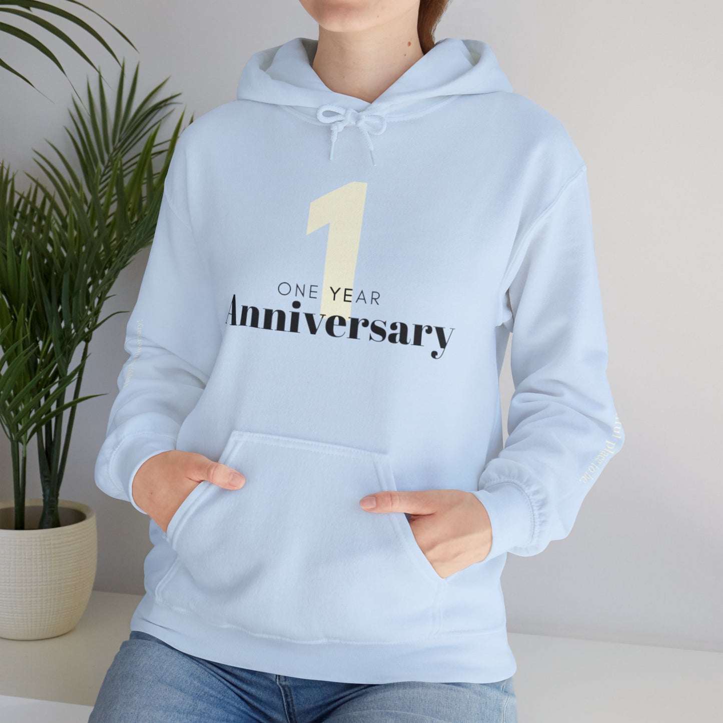 1-Year Anniversary Couple Hooded Sweater - Perfect Gift Idea