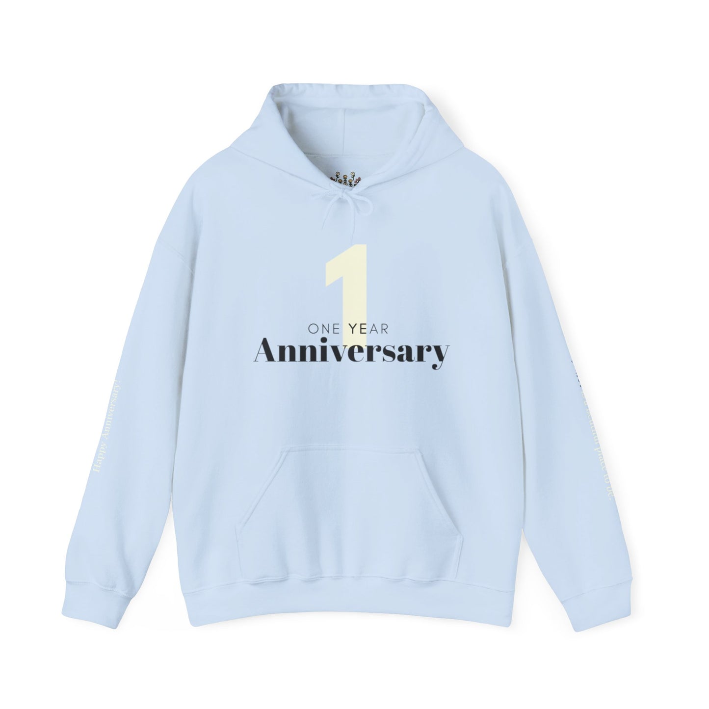 1-Year Anniversary Couple Hooded Sweater - Perfect Gift Idea